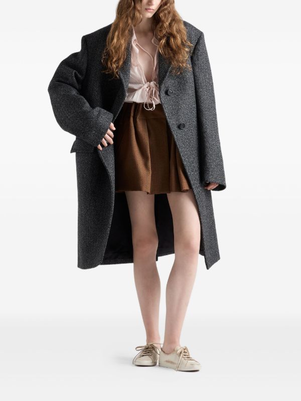 Prada レースアップ シャツ | ピンク | FARFETCH JP