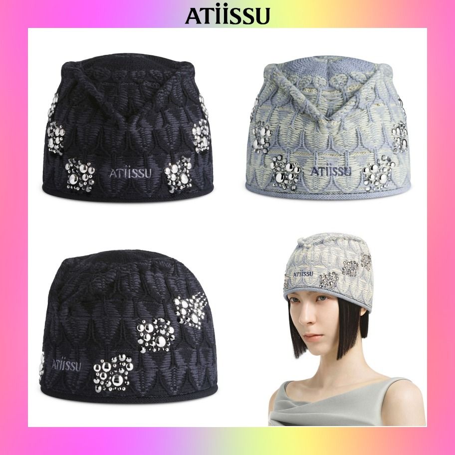 ATiiSSU】韓国人気☆ Sparkle B Beanie (ATiiSSU/ニットキャップ