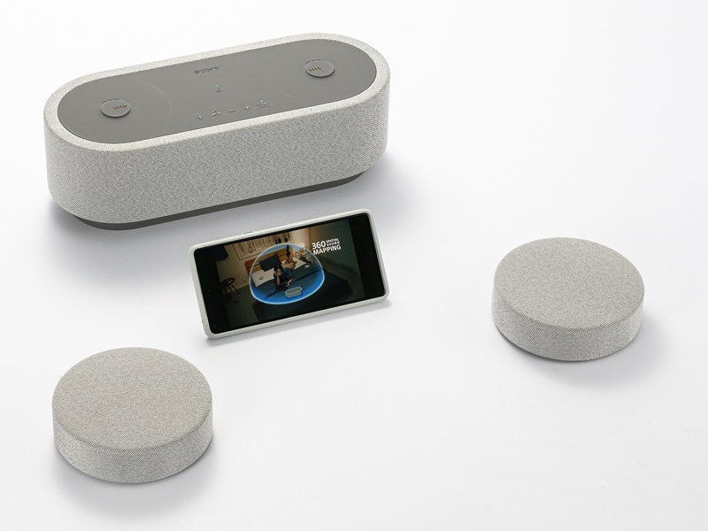3つに分離するソニーのワイヤレススピーカー「HT-AX7」、2種類の音響