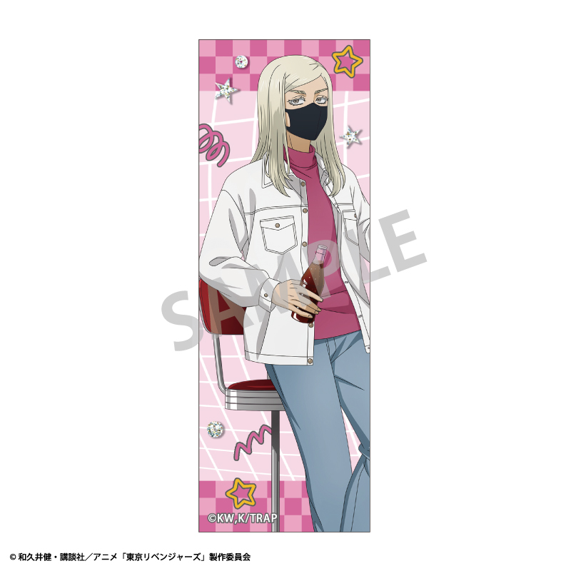 東京リベンジャーズ_ロングスクエア缶バッジ 三途 春千夜／Welcome