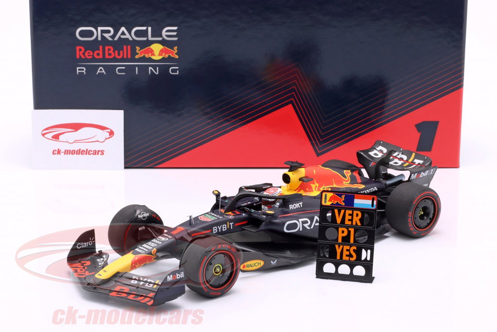 Minichamps 1:18 Verstappen Red Bull RB19 #1 勝者 バーレーン GP 式