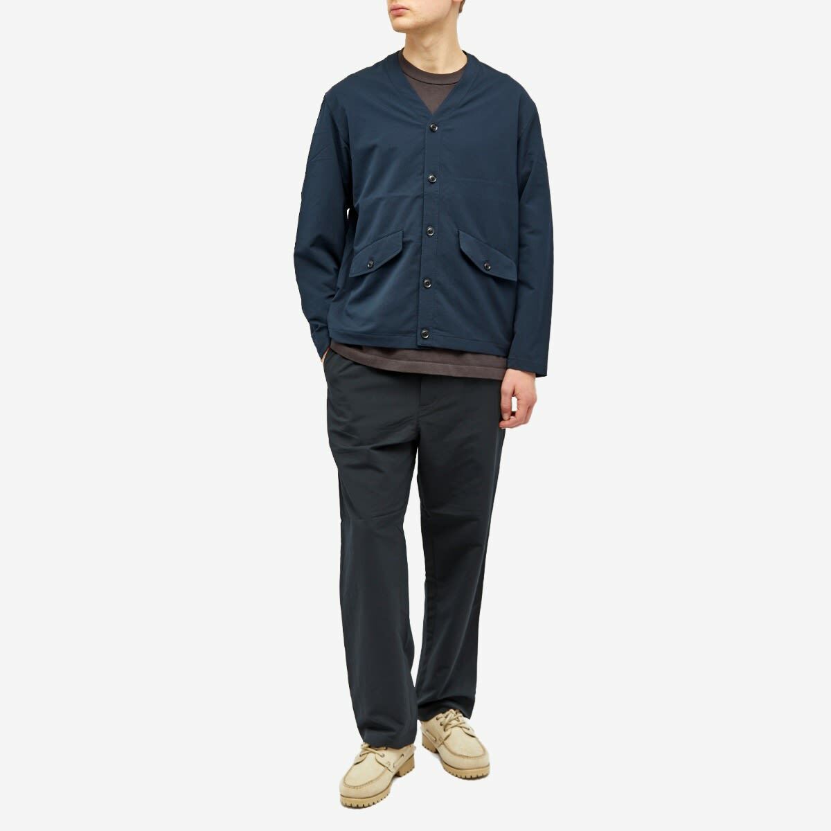 Nanamica Men's ALPHADRY Cardigan in Navy Nanamica