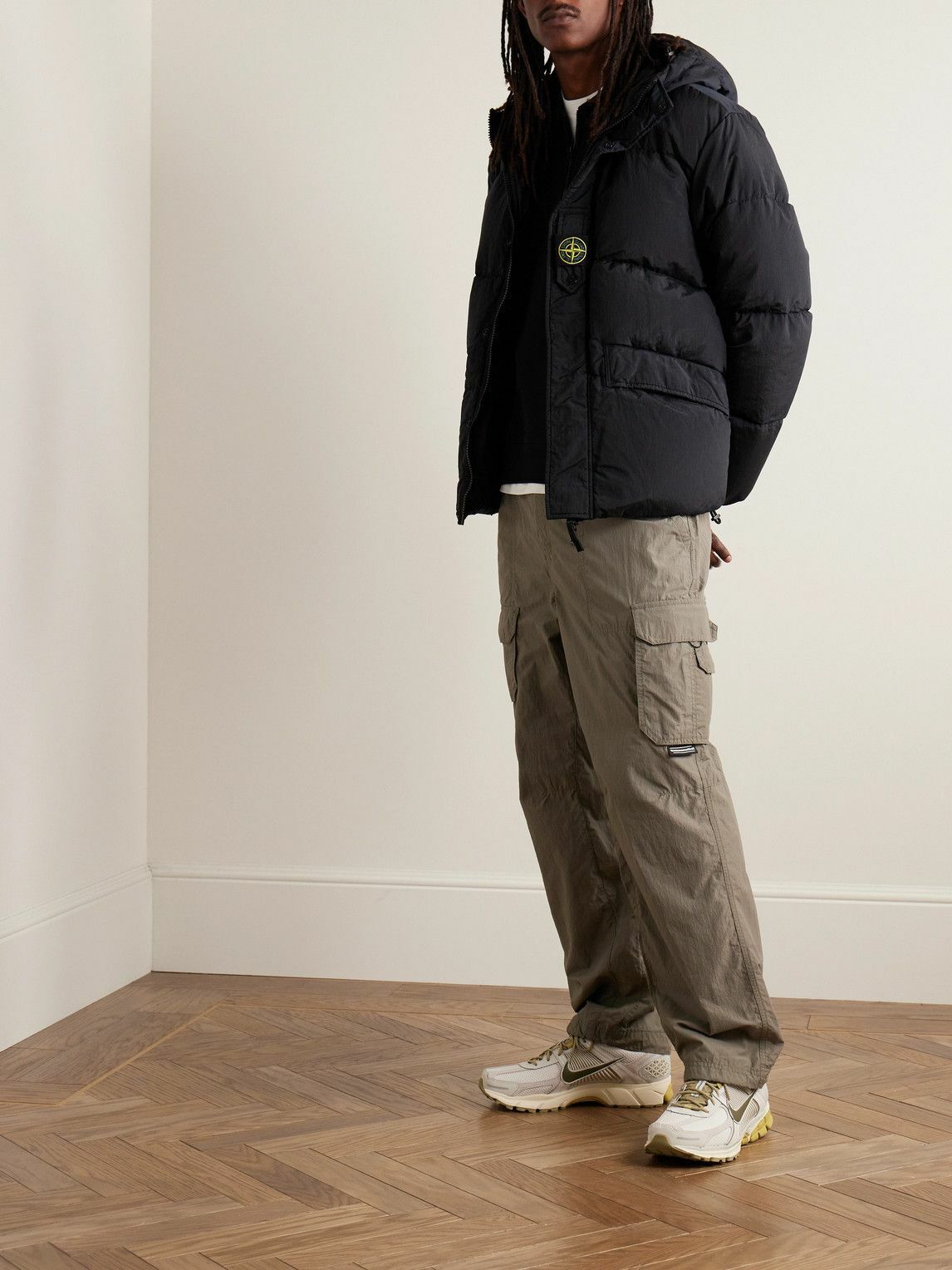 Stone Island - Reversible Quilted ECONYL® Nylon Metal Hooded Down