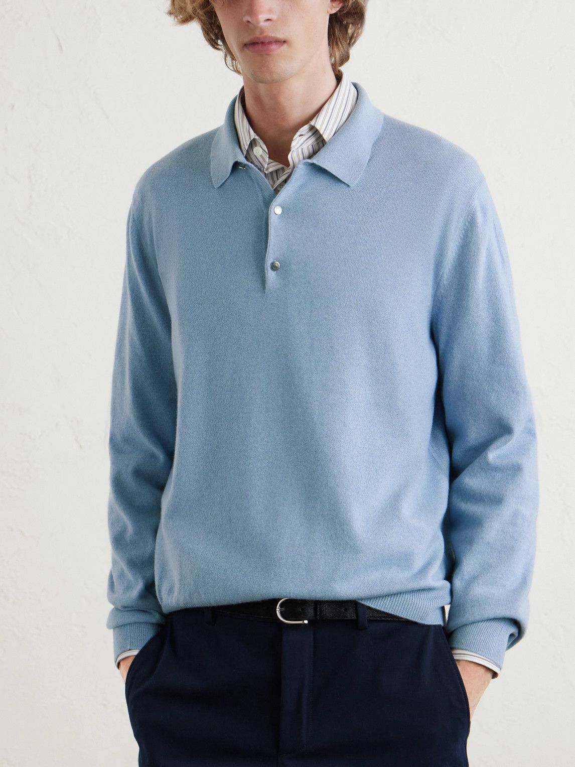 Loro Piana - Cashmere Polo Shirt - Blue Loro Piana