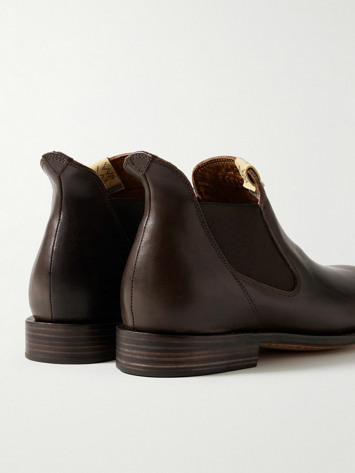 Visvim - Gornergrat Mid-Folk Leather Chelsea Boots - Brown Visvim