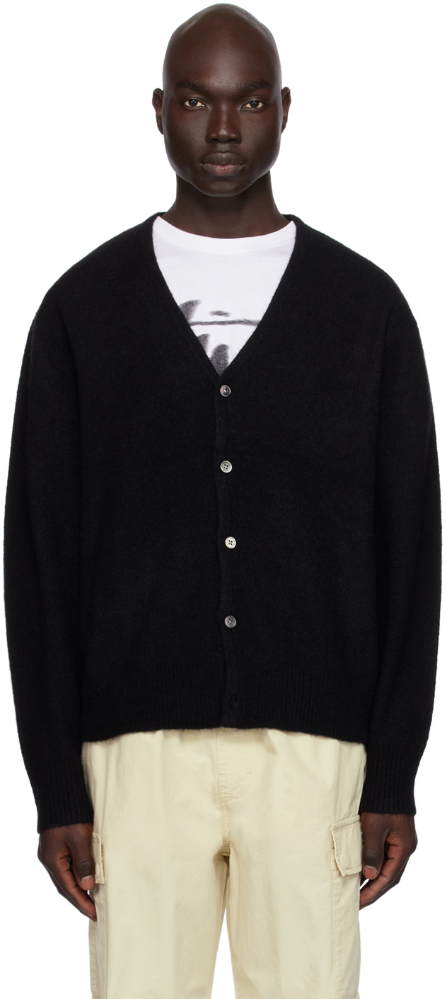 Stüssy Black Brushed Cardigan Stussy