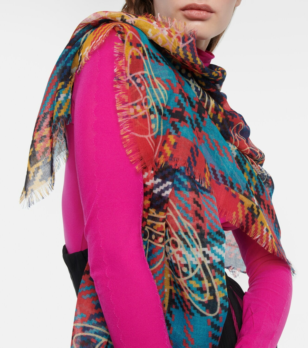 Vivienne Westwood - Mac Andy tartan wool and silk scarf Vivienne