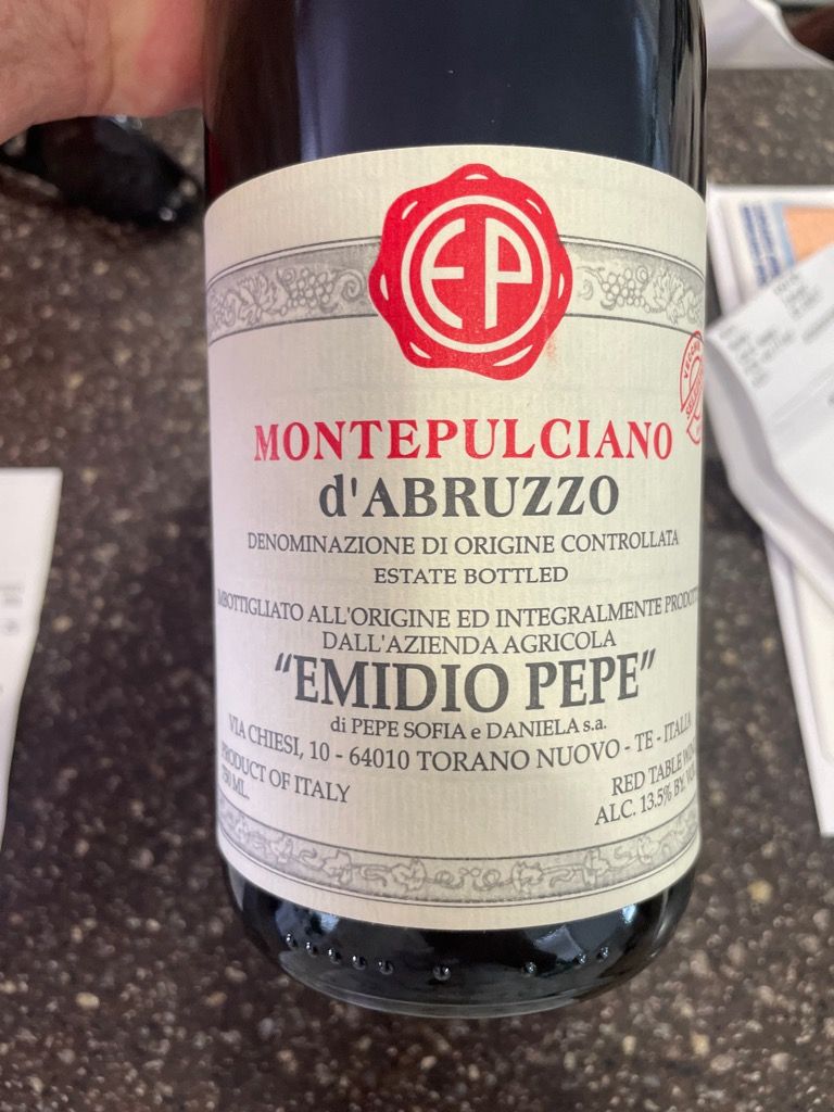 2000 Emidio Pepe Montepulciano d'Abruzzo - CellarTracker