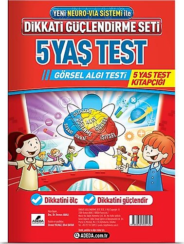 Adeda Yayıncılık Dikkati Güçlendirme Seti Görsel Algı Testi (5 Yaş