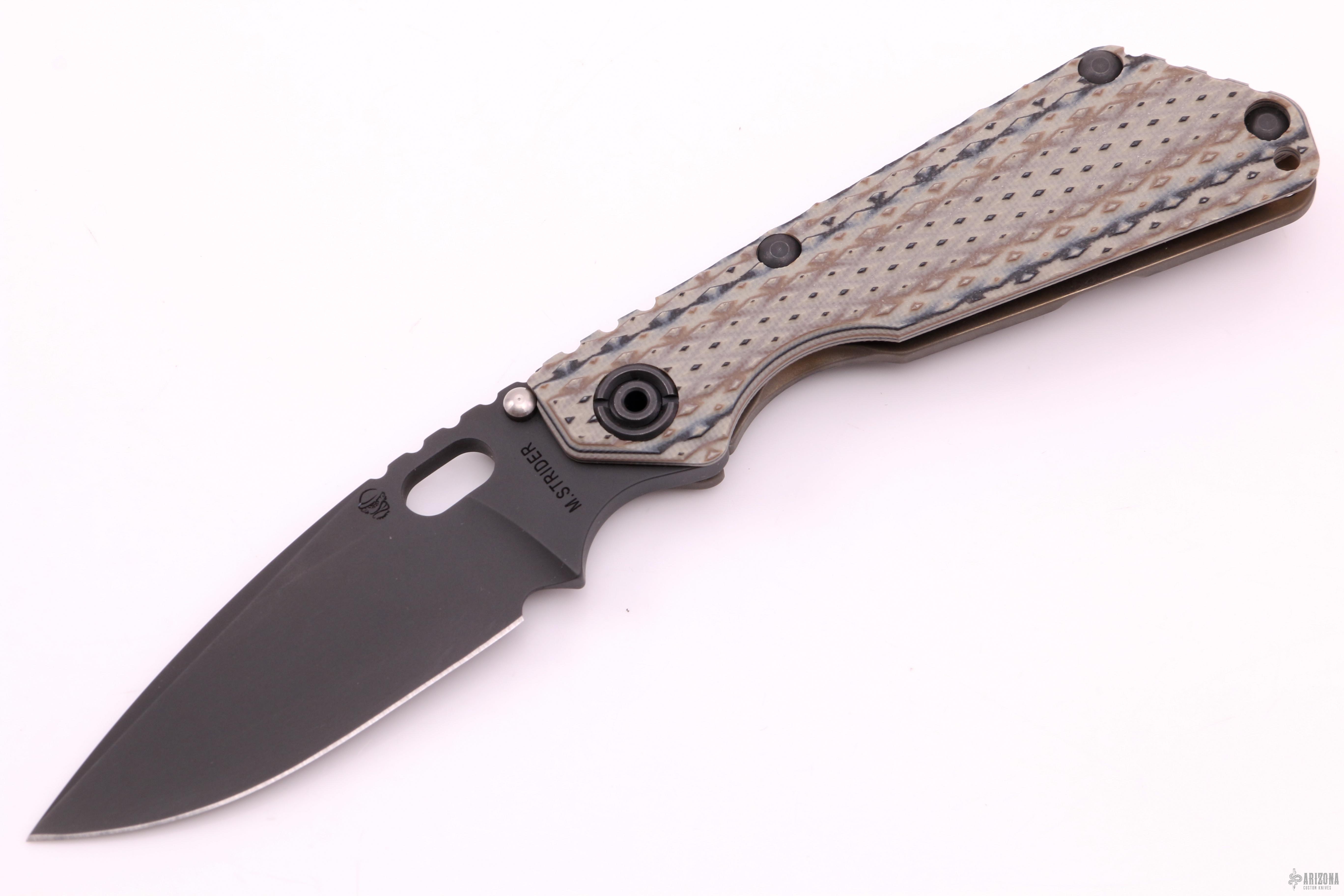 Strider Knives Folder: SnG Thickass Dagger/Diamond Pattern CPM 3V
