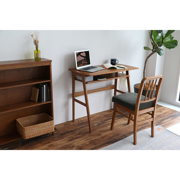 ICHIBA ウッドデスク オーディー 幅900×奥行450×高さ720mm ブラウン