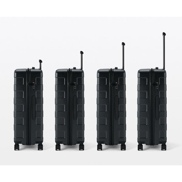 無印良品 バーを自由に調節できる ハードキャリーケース 75L 黒