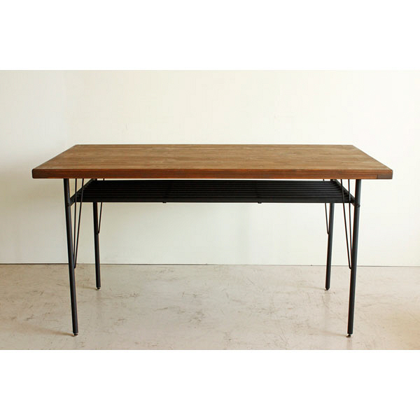 東馬 KeLT カフェテーブル パイン古材×スチールダークブラウン2個