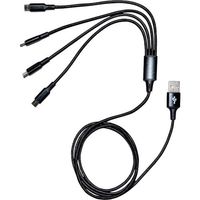エフ・アール・シー F.R.C. 4分岐microUSB充電ケーブル FC-ZXPROLC 1本