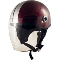 TNK工業 SQ-32 ヘルメット マルーン/シルバー FREE（58-59cm） 511905