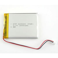 アズワン リチウムイオンポリマー電池 3.7V 2000mAh 63-3112-79 1個