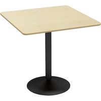 軒先渡し】Y2K カフェテーブル600角天板スチール脚ブラック ダーク