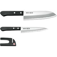 よこやま 燕熟の技 三徳包丁165mm&ペティナイフ135mm EJH-350 1セット