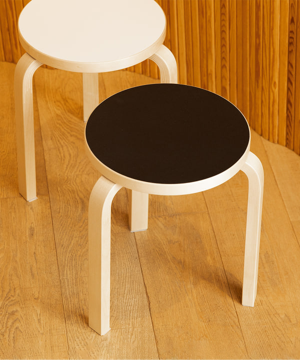 fennica（フェニカ）Artek / スツール60 ブラック・ホワイト