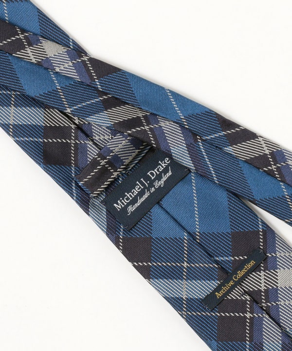 BEAMS F（ビームスF）Drake's / シルク ビッグチェック ネクタイ