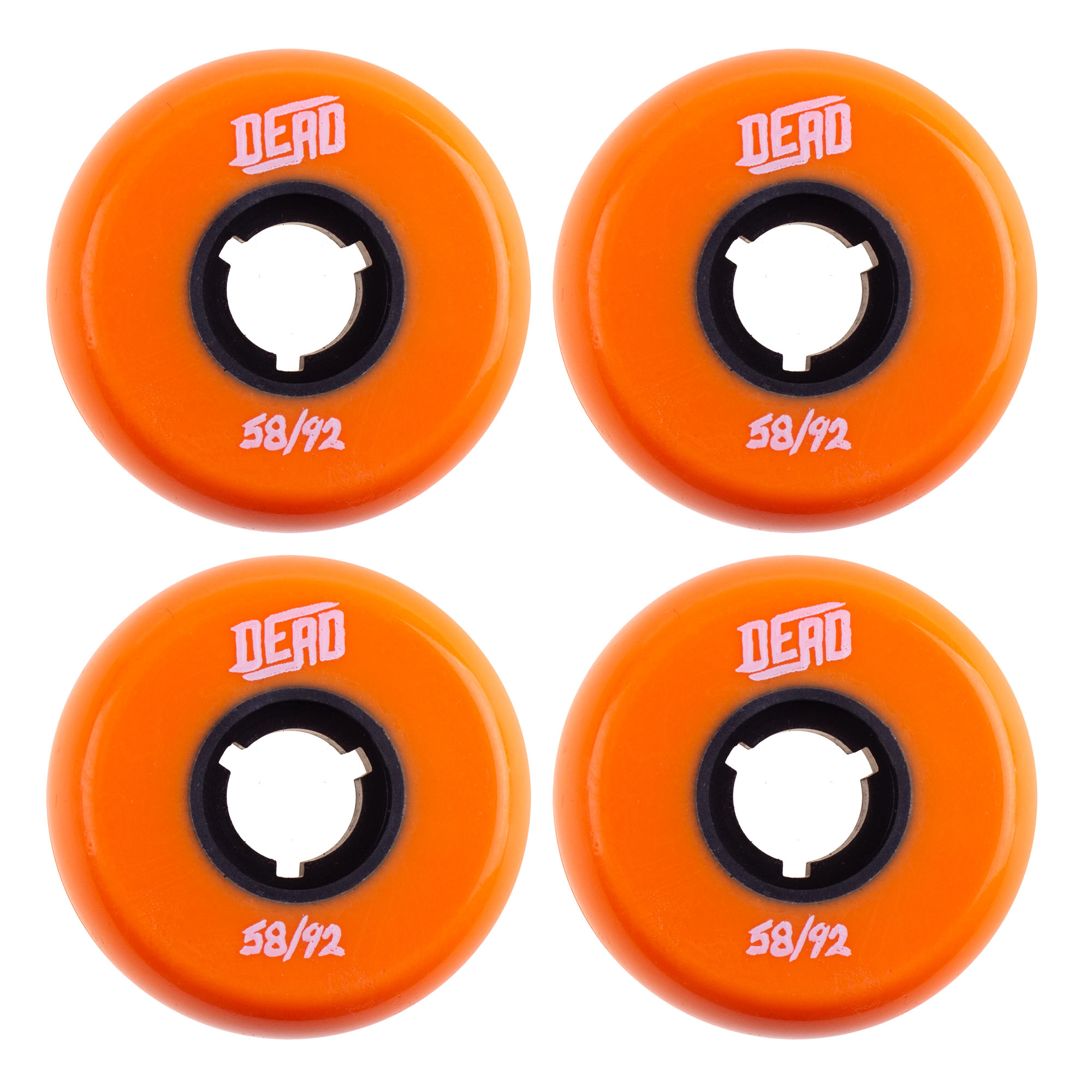Dead X Too Easy 58mm/92a - Orange (4 pcs.) Inline Skate Wheels