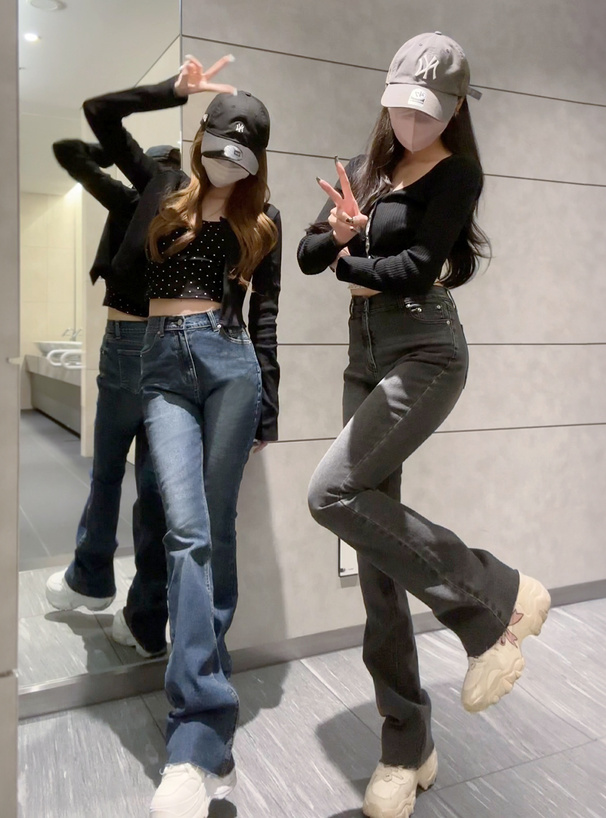 ストレッチフレアデニムパンツ[cu532] | レディースファッション通販の