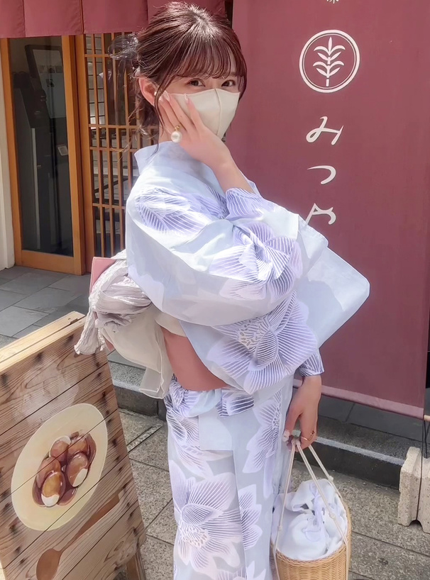 蓮の花柄浴衣セット[gi1318] | レディースファッション通販のグレイル