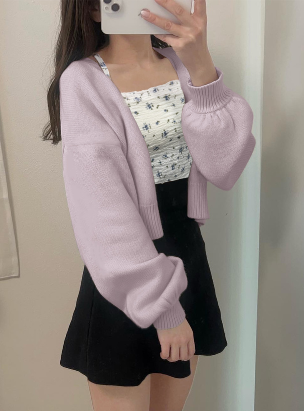 パット付き小花柄シワ加工キャミソール[dk885] | レディース