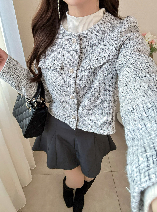 スパンコールツイードジャケット[dk1318] | レディースファッション