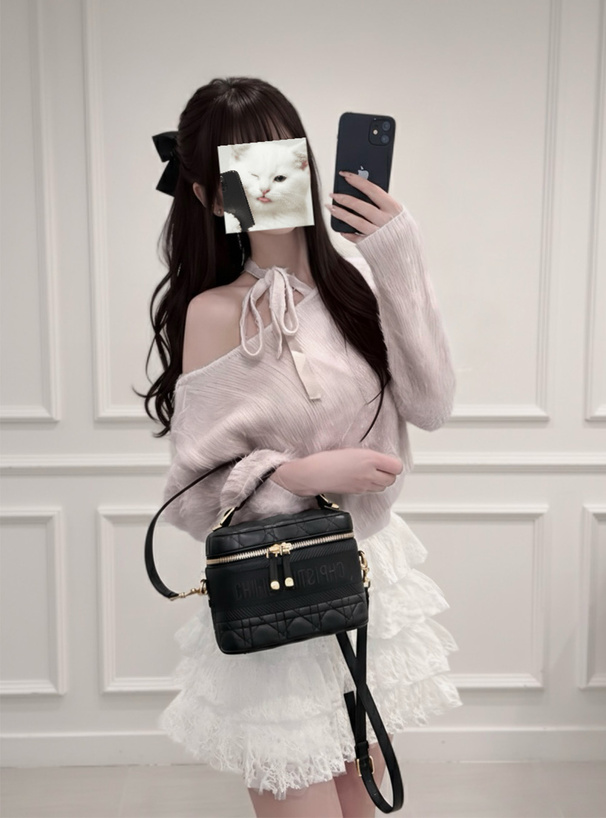 ワンショルフェザーニットリボントップス[dr747] | レディース