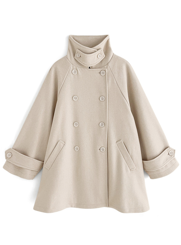 ANDREW MACKENZIE イタリア製 ウールコート ベルト付き 46 カシミヤ