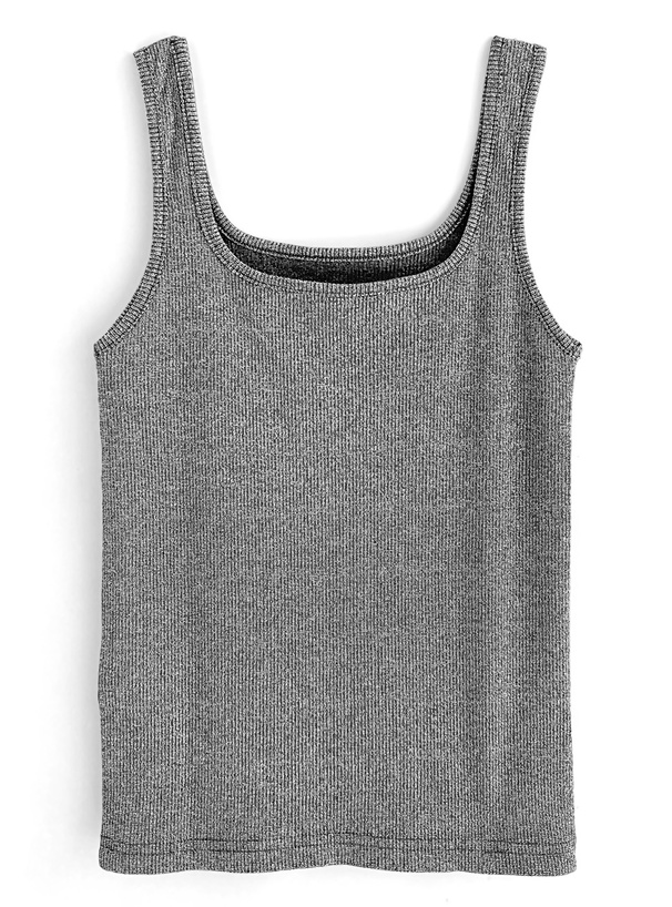 ラメテレコスクエアネックタンクトップ[fo1962] | レディース