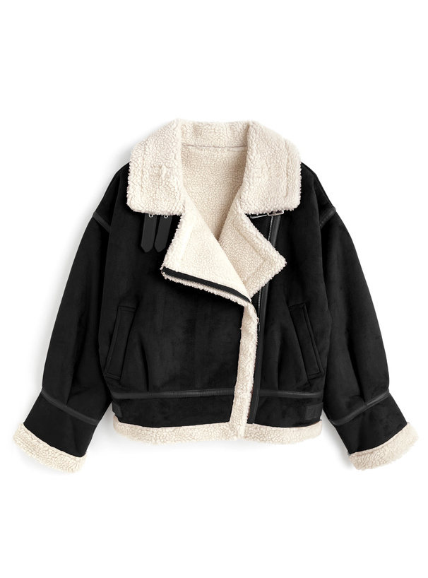 襟2Wayムートンライダースジャケット[fo2181] | レディース