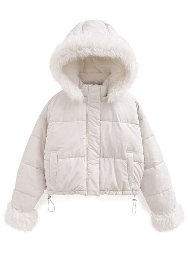 マルチWayフード付きファーダウンジャケット[kd81] | レディース