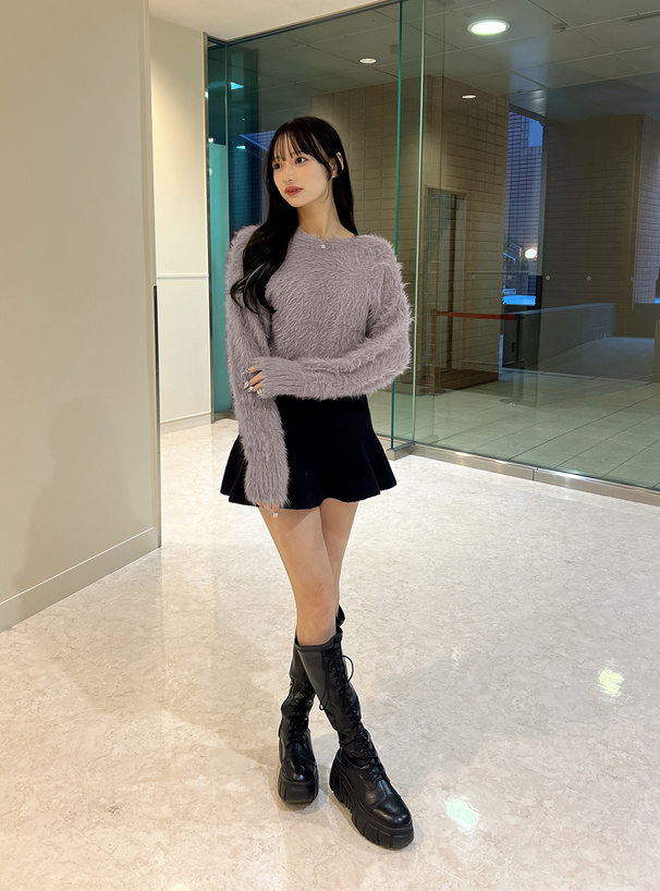 前後2Wayシャギークロスニットトップス[kz619] | レディース