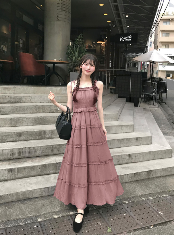 ワッシャーティアードフリルワンピース[k8755w] | レディース