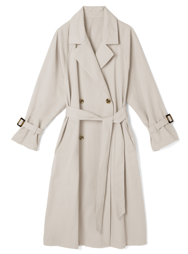 チノツイルダブルトレンチコート[k8950a] | レディースファッション