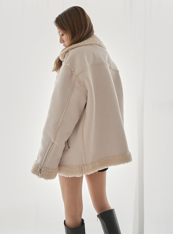 エコムートンライダースジャケット[k9037x] | レディースファッション