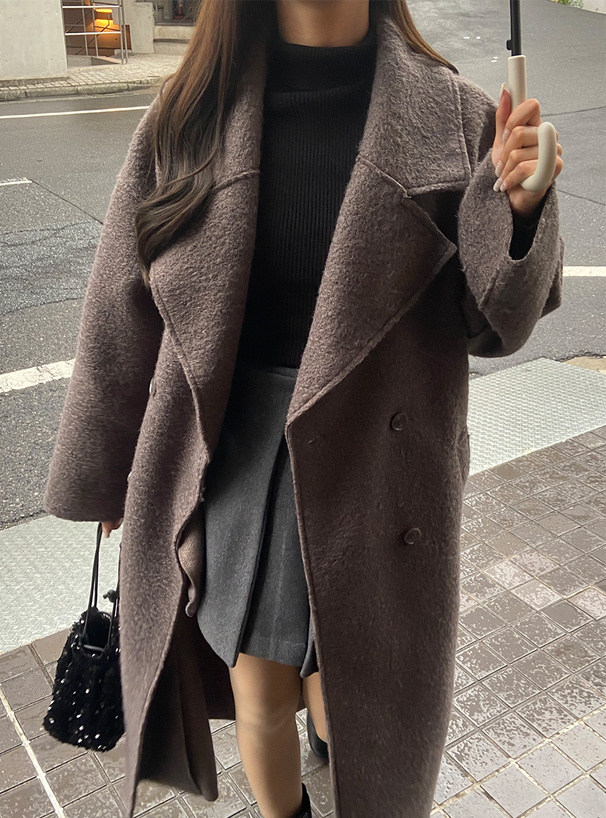 リングフェイクウールダブルチェスターコート[on172] | レディース