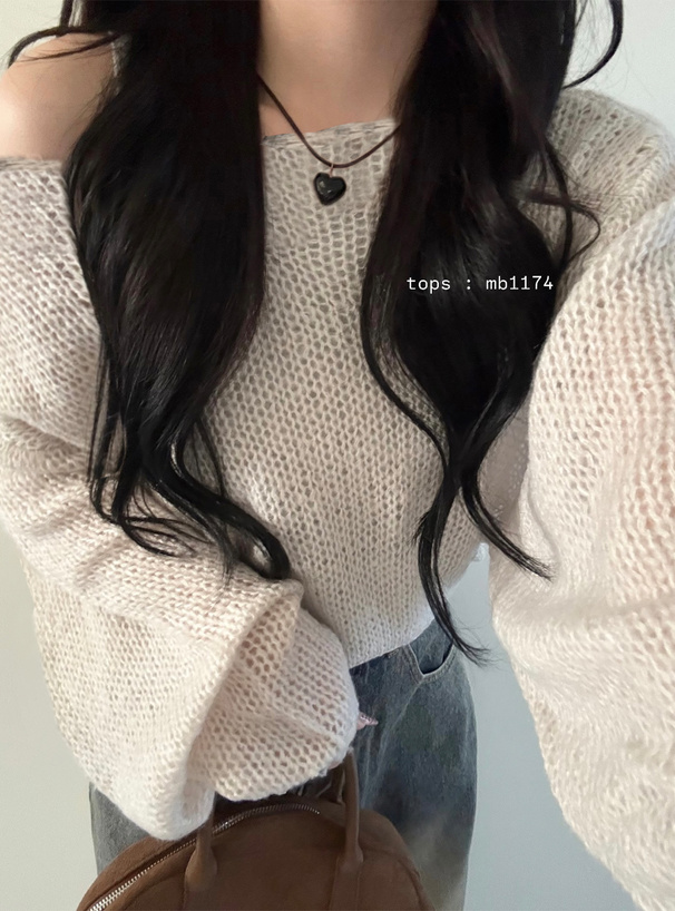 ミルキーモヘヤタッチニットトップス[mb1174] | レディース