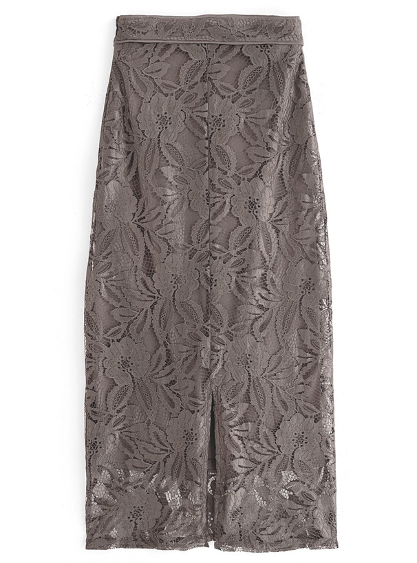 花柄レースバックスリットタイトスカート[nh49] | レディース