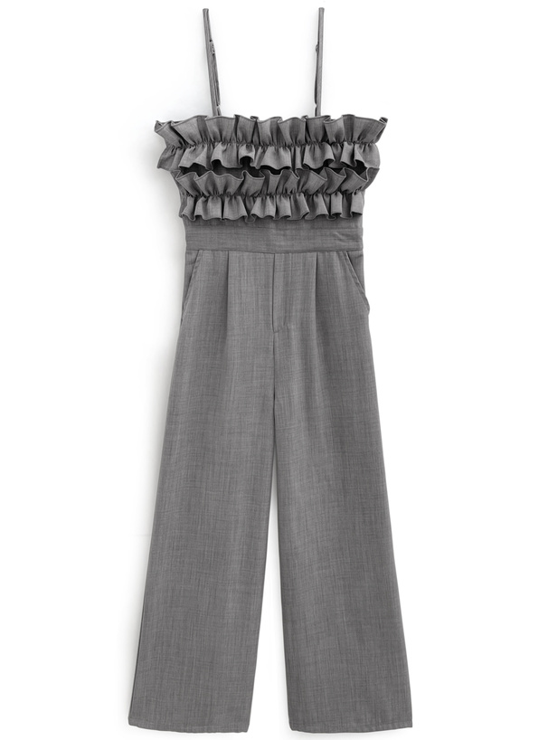 フリルオールインワン[nh154] | レディースファッション通販のグレイル