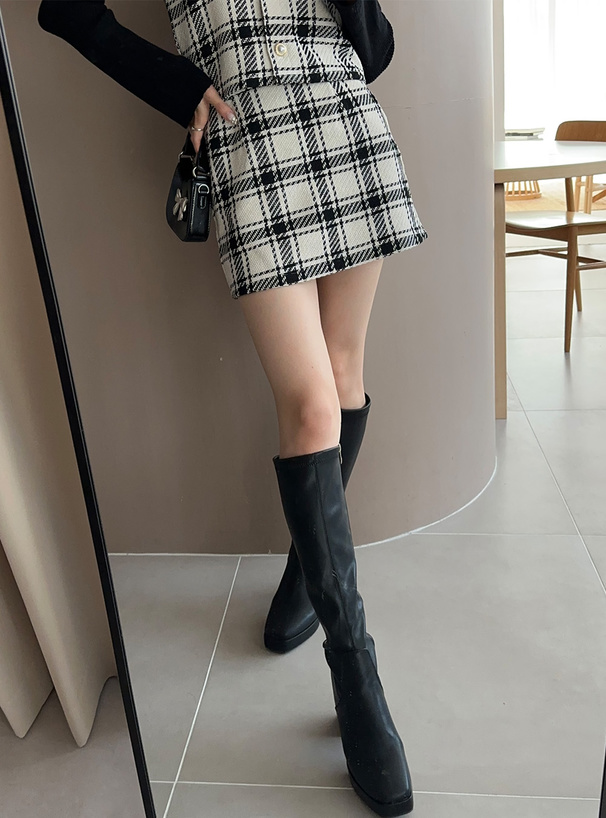 チェーンストラップビスチェ×ミニスカートセットアップ[nh176