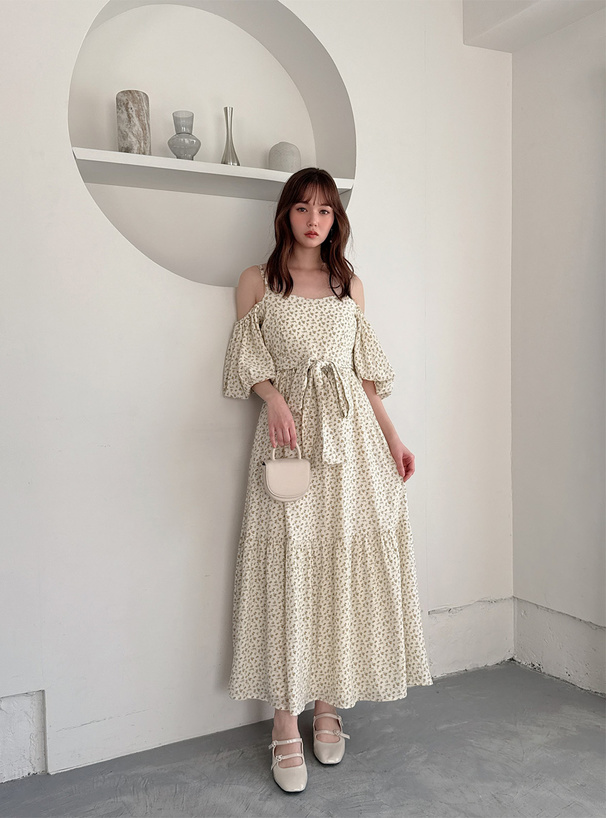 花柄オフショルダーワンピース[pm581] | レディースファッション通販の