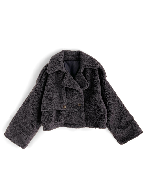 ボアショート丈コート[tu945] | レディースファッション通販のグレイル