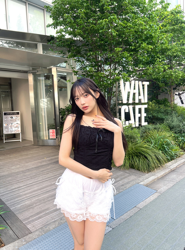 花柄刺繍リボンフリルキャミソール[tu1706] | レディースファッション