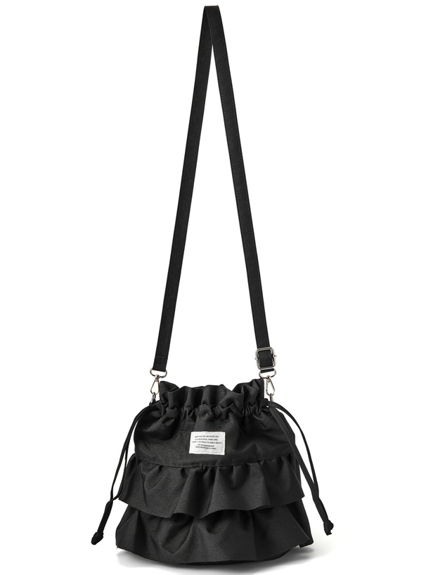 ダブルフリルショルダー巾着バッグ[tr691] | レディースファッション