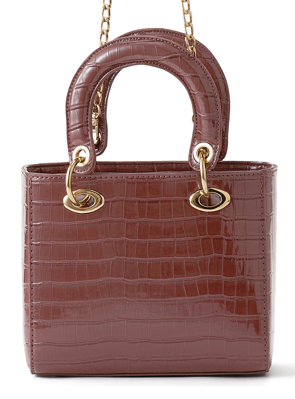 2Wayクロコダイル柄スクエアショルダーバッグ[tr89] | レディース