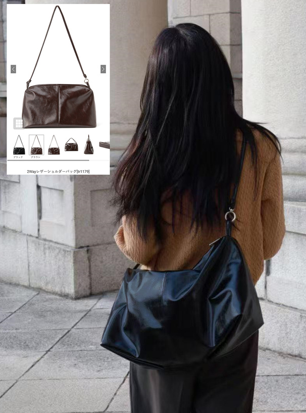 2Wayレザーショルダーバッグ[tr1179] | レディースファッション通販の