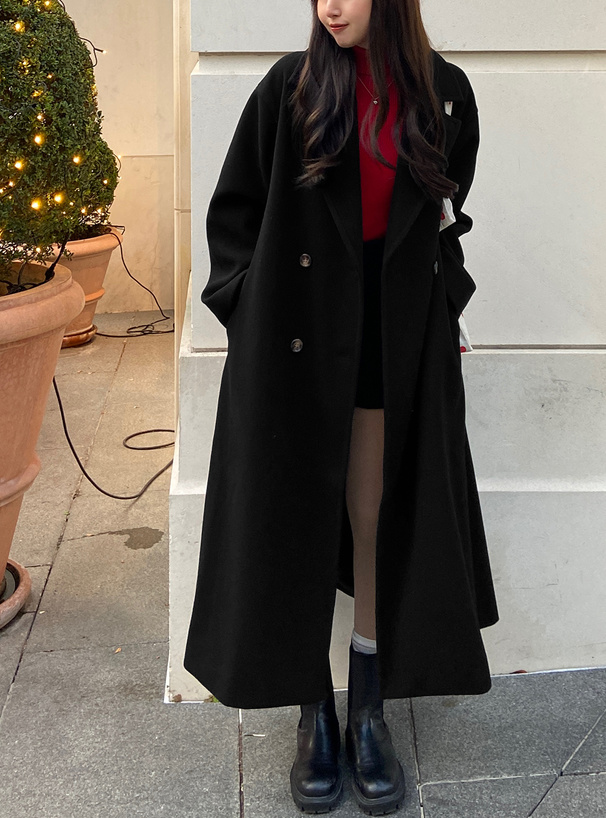 ダブルボタンチェスターコート[ze790] | レディースファッション通販の